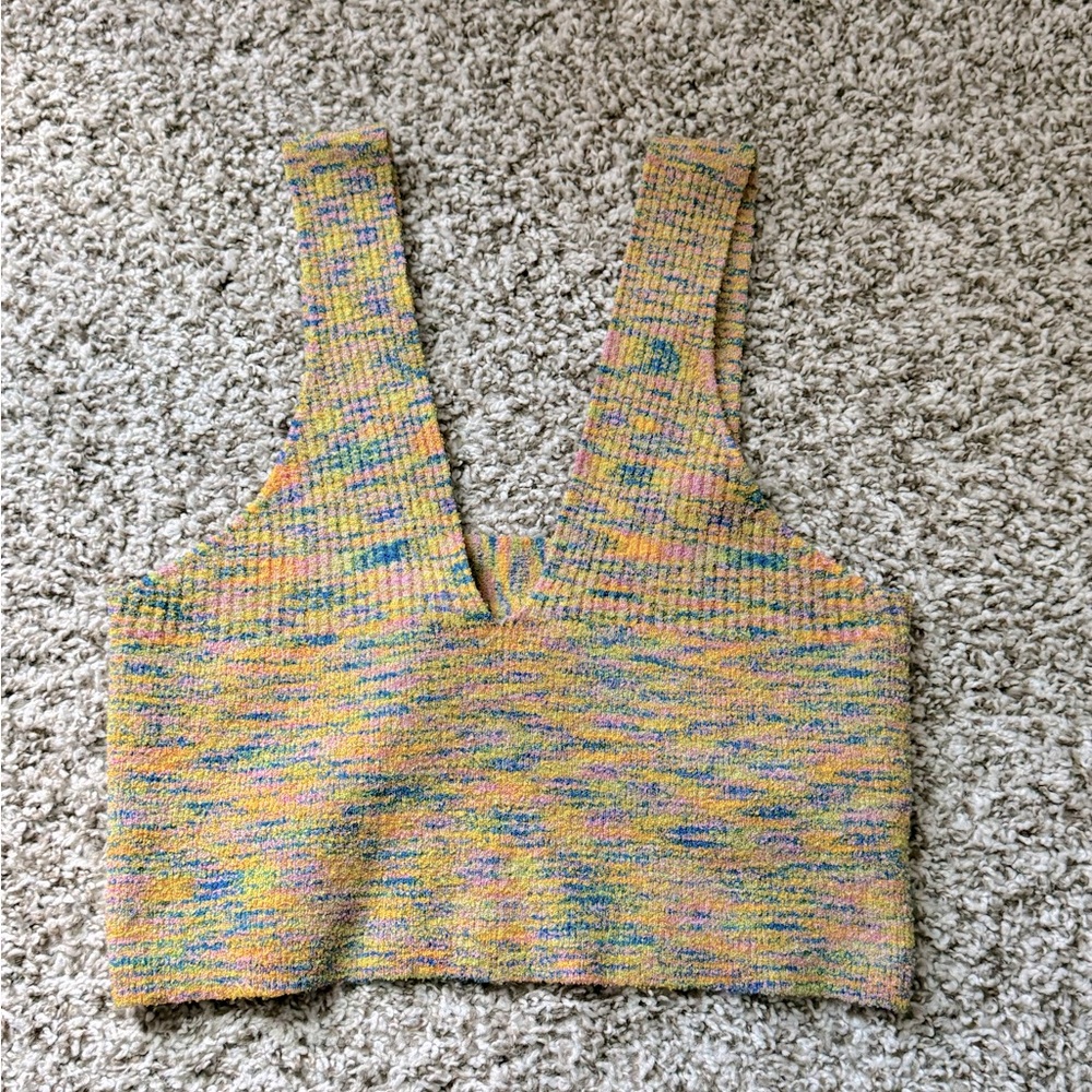 Urban Outfitters Colorful Fuzzy Tank Top